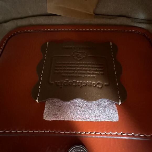 Coach Ergo Shoulder Bag In Coachtopia Leather Orange CQ003 Rainbow NWT - Picture 7 of 7